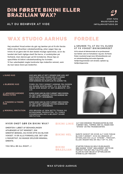 Bikini guide, brazilian wax, voksbehandling, fordele, bikini wax, bikini hel, bikini smerte, bikiniområdet, sund hud, wax studio aarhus, waxstudio,